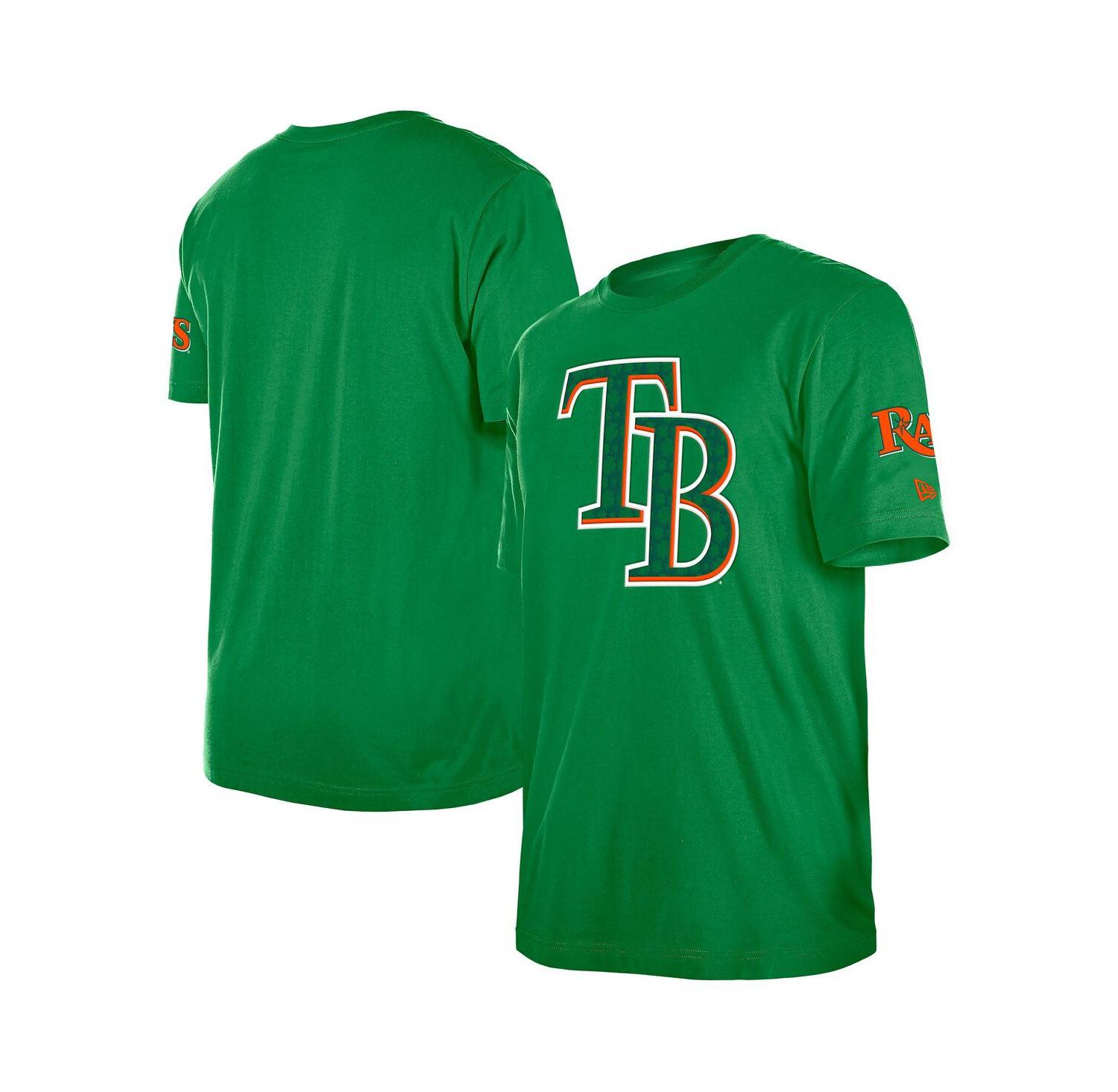 Men's Kelly Green Tampa Bay Rays St. Patrick's Day Shamrock Fill T-Shirt