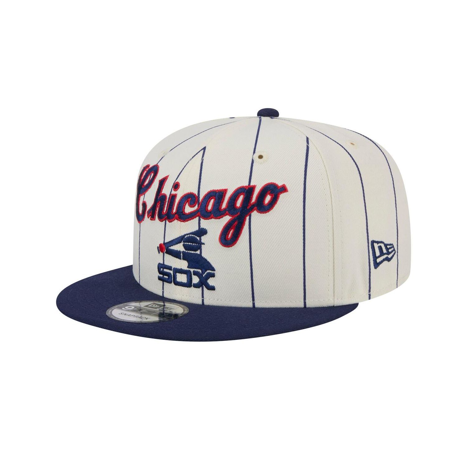 Men's Cream Chicago White Sox Jersey Pinstripe 9FIFTY Snapback Hat
