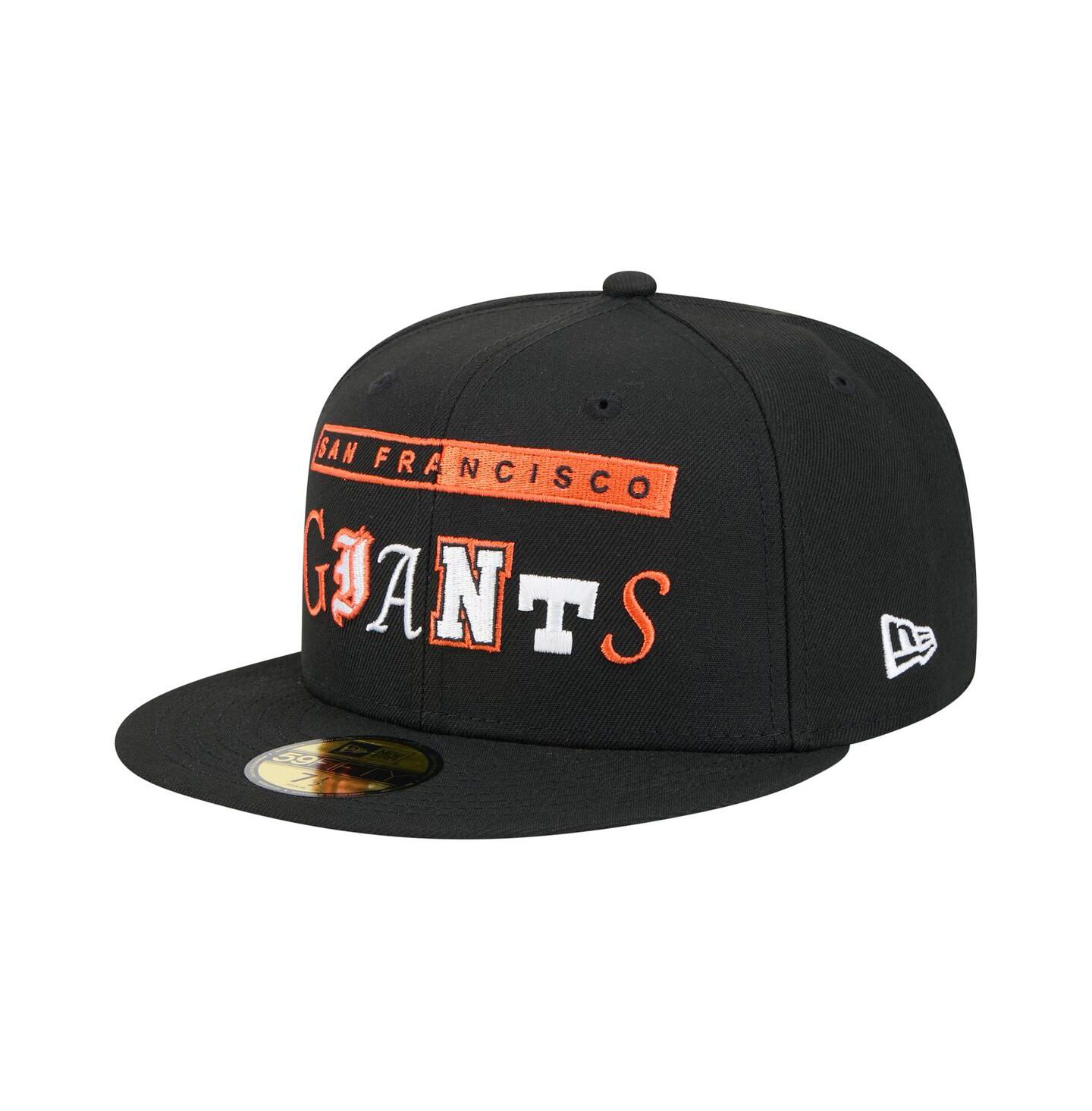 Мужская кепка New Era Black San Francisco Giants Ransom 59FIFTY Fitted Hat — фото 1