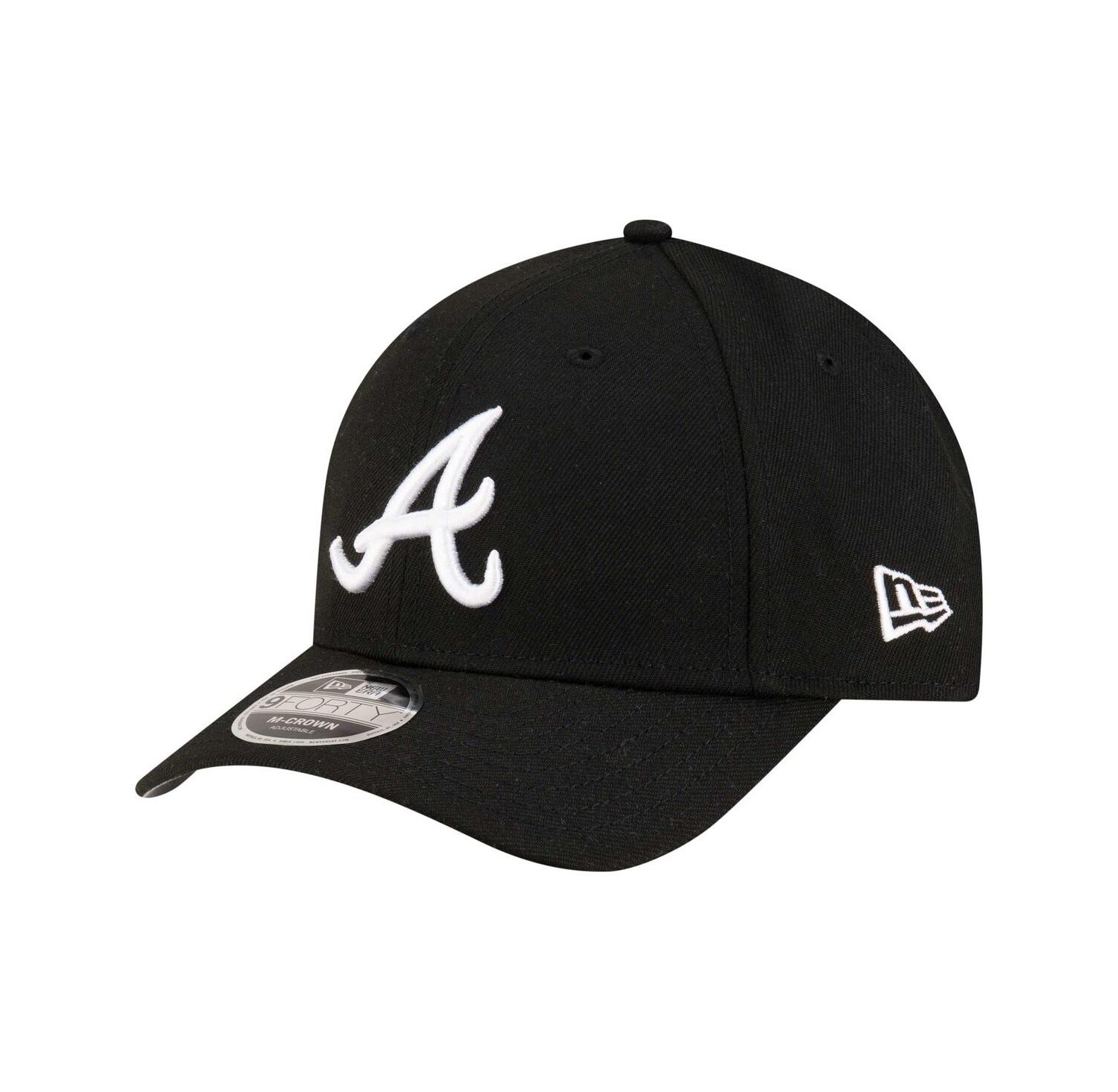Men's Black Atlanta Braves Player Replica 9FORTY Adjustable Hat