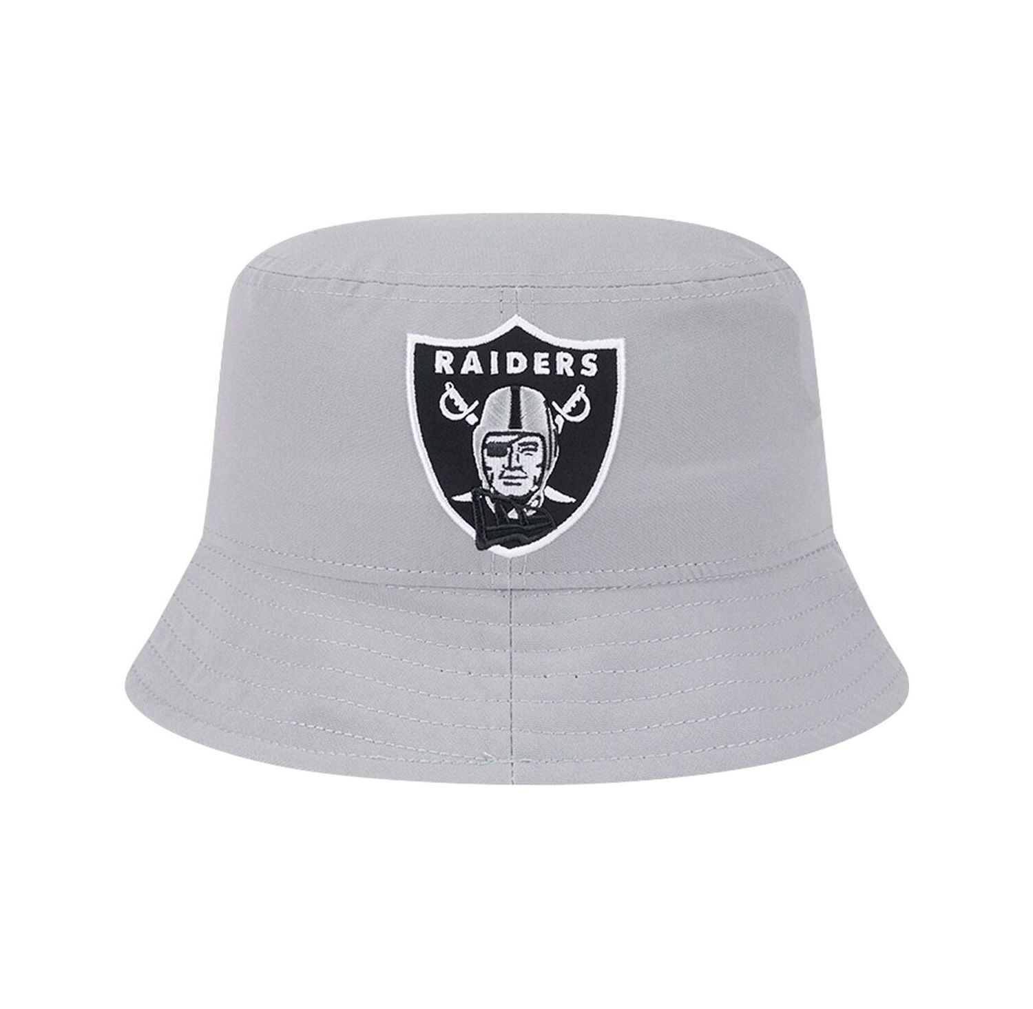 Men's Gray Las Vegas Raiders Helmet Bucket Hat