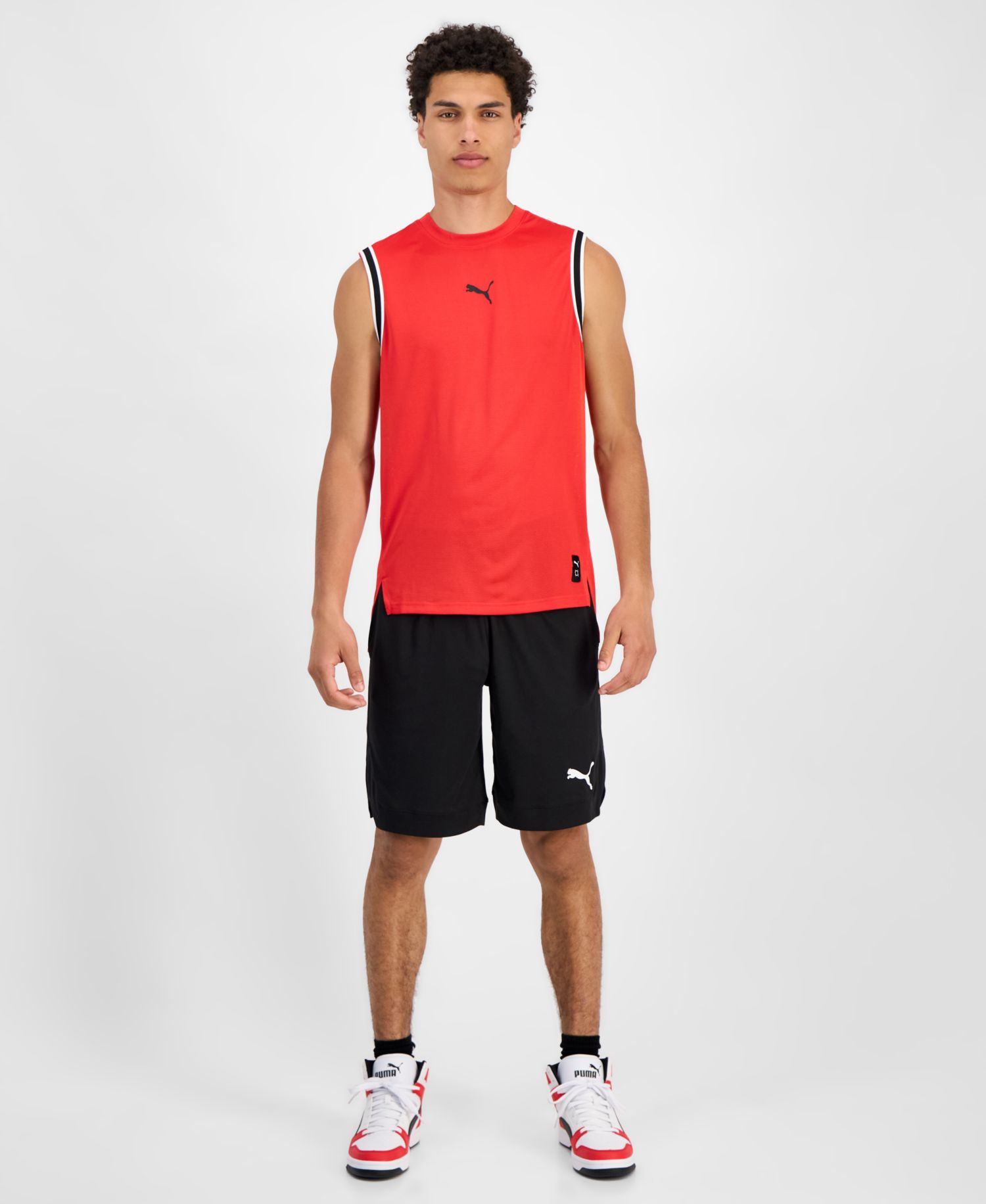 Puma Men's Logo Basketball Tank Top & Shorts