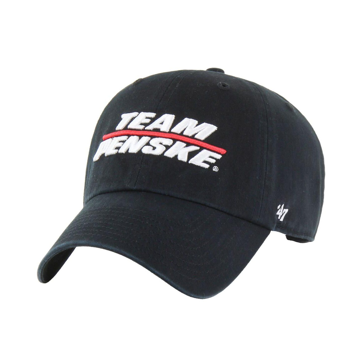 Мужская кепка '47 Brand Black Team Penske Clean Up Adjustable Hat — фото 1