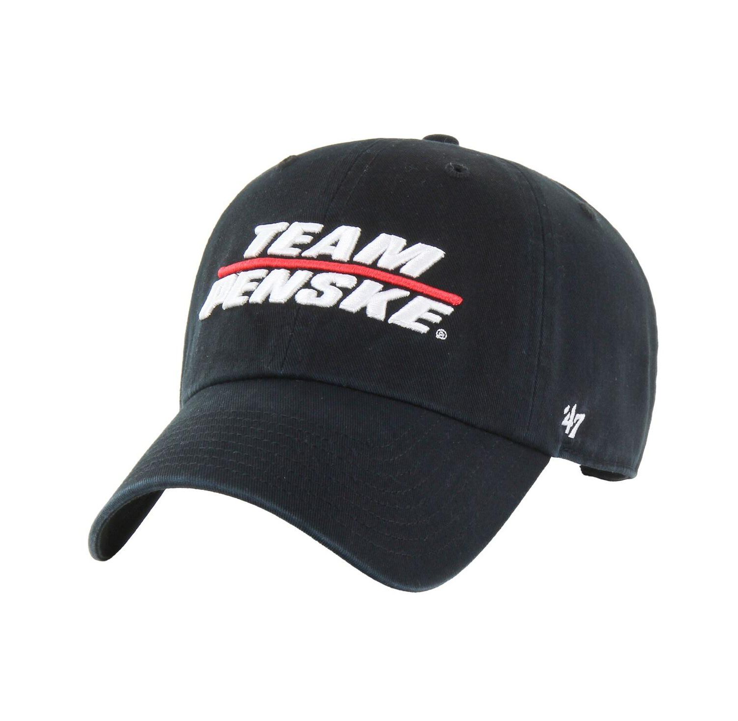 Men's Black Team Penske Clean Up Adjustable Hat