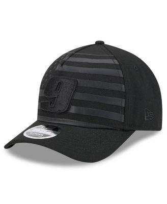 New Era - Men's Black Chase Elliott American Flag 9FORTY M-Crown A-Frame Adjustable Hat