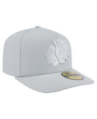 Men's Gray Chicago Blackhawks Color Pack A-Frame 59FIFTY Fitted Hat