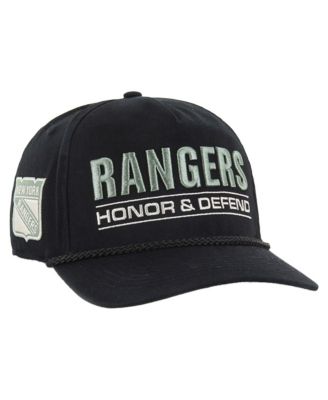 '47 Brand - Men's Black New York Rangers OHT Military Appreciation Homeland Honor and Defend Hitch Adjustable Hat