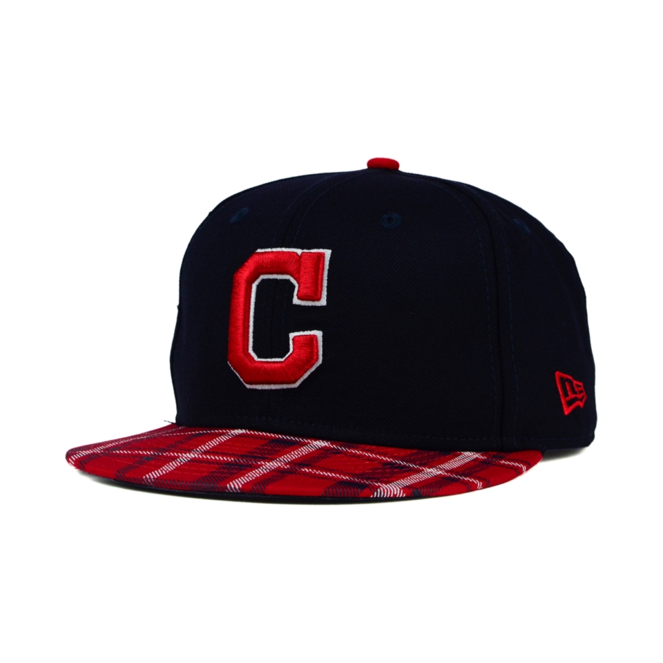 New Era Cleveland Indians Plaid 9FIFTY Snapback Cap   Sports Fan Shop