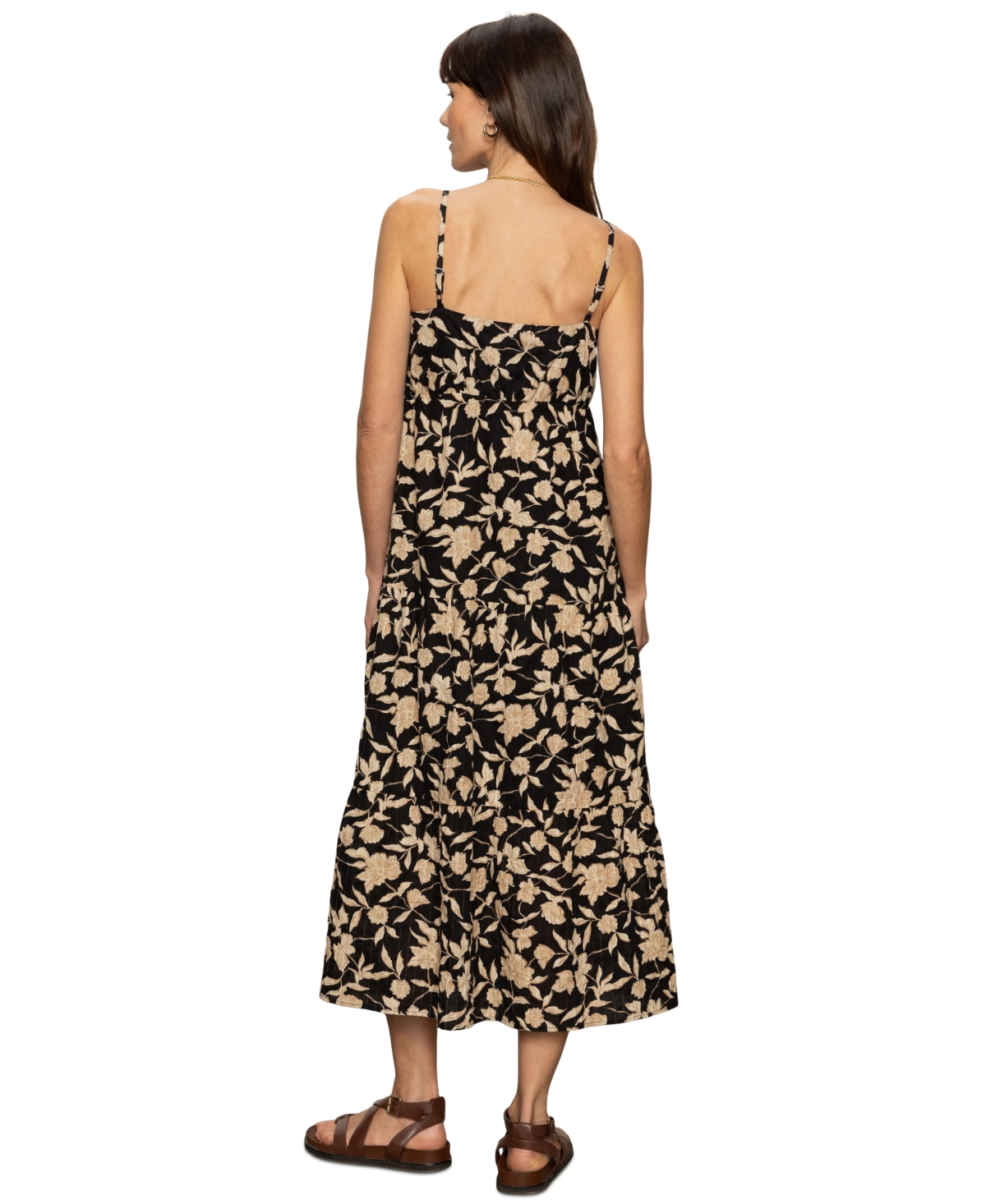 Sanctuary Tiered Floral Maxi Dress In Bandana Print