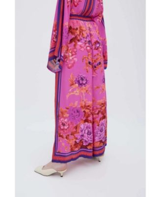 Женские брюки из вискозы Raishma Studio от Raishma Alisa розового цвета