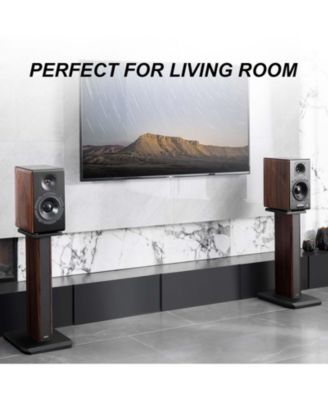 Bluetooth Active Speakers, Wireless Powered Bookshelf Speakers with Aluminum Drivers & Hi-Res Audio - Pair