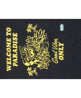 Губка Боб Квадратные штаны, Большой и высокий, Добро пожаловать в Рай, Только для Good Vibes, Черная футболка с рисунком-4XL