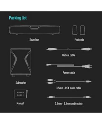 G7000 Wireless Subwoofer Gaming Bluetooth Speaker, DTS Surround Sound RGB Lighting Effects