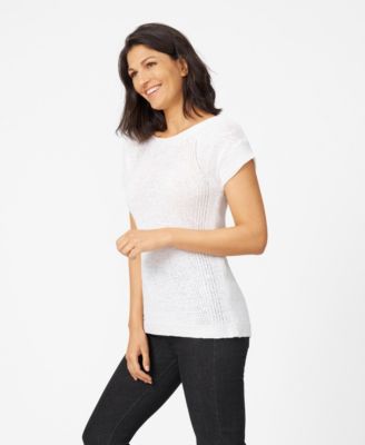 Женский свитер с круглым вырезом, связанный из ленточной пряжи Cable & Gauge