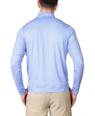 Tailorbyrd Мужская футболка Tailorbyrd с бриллиантовым цветочным принтом и застежкой-молнией на четверть дюйма 9990₽