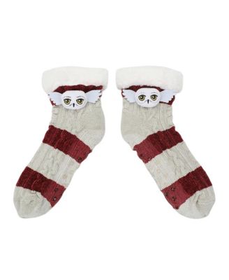 Женские носки Quarter Crew с нашивкой в виде Хедвиги из Гарри Поттера на подкладке из искусственной овечьей шерсти
