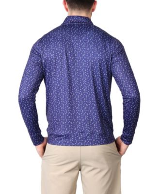 Мужская футболка Tailorbyrd с принтом в виде флагов Performance Quarter Zip