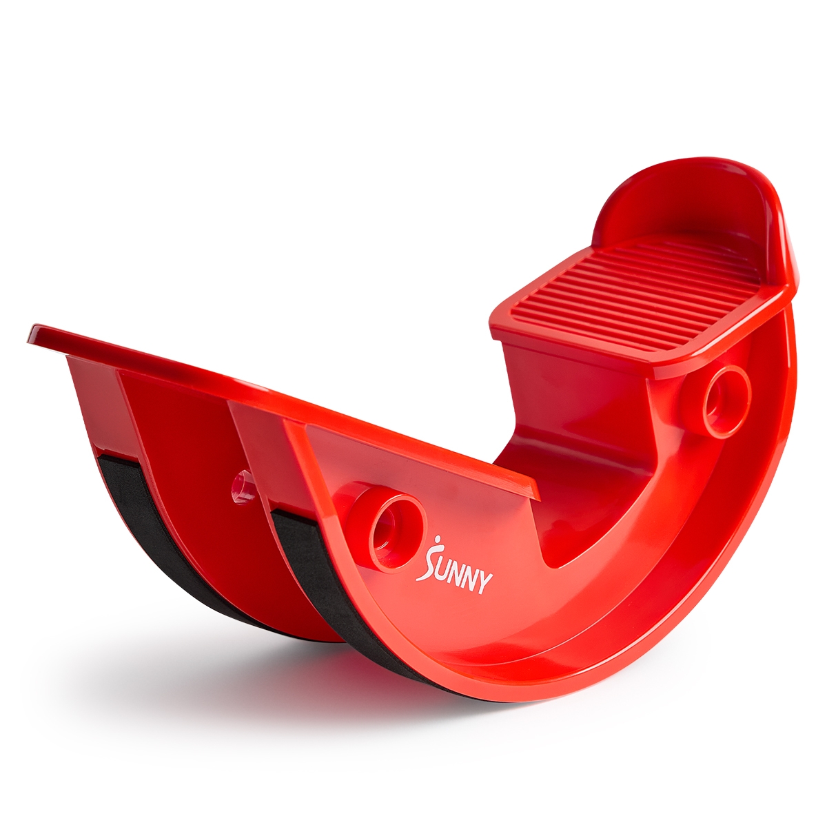 Calf & Hamstring Stretcher and Foot Rocker, Red - Red