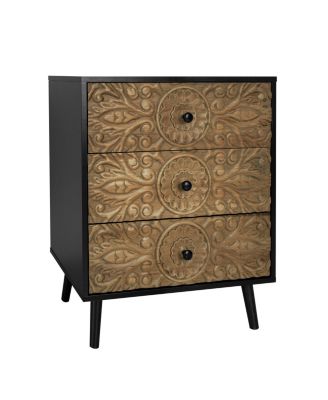 3 Drawer Cabinet, American Furniture,Suitable for bedroom, living room, study