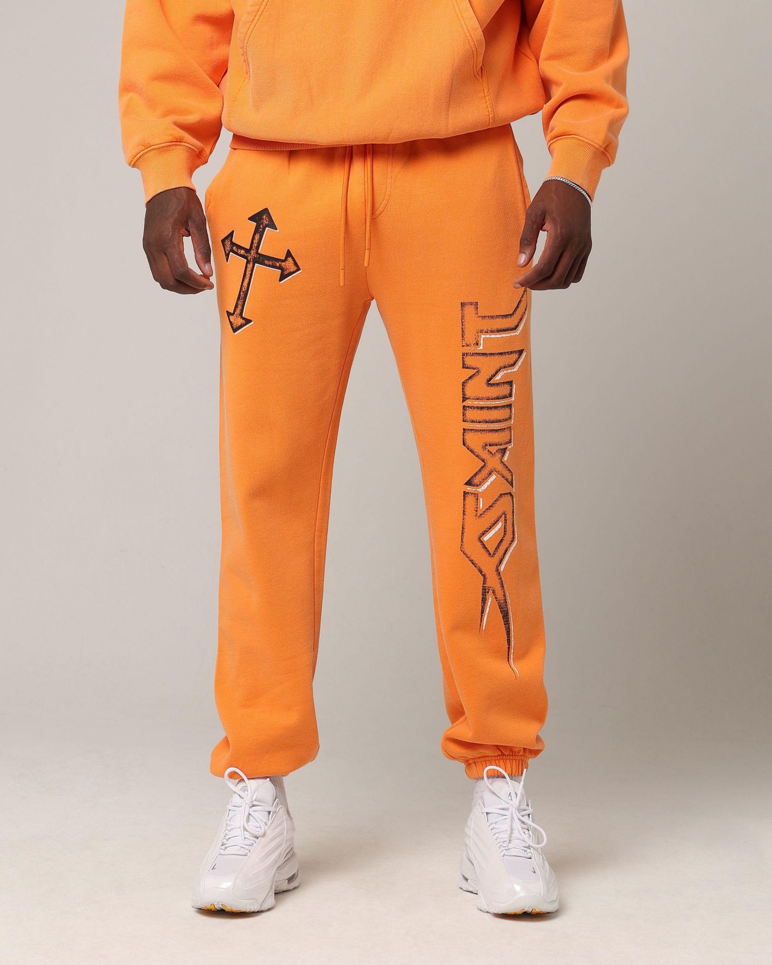 Men's SSIX Sweat Pants- Orange, XL