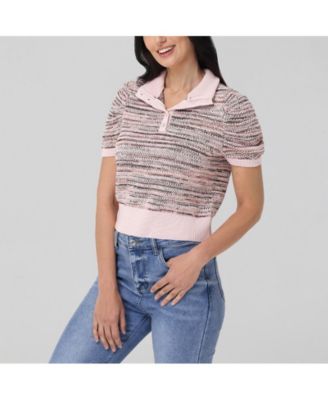 525 Женский хлопчатобумажный свитер Shelby Ombre с круглым вырезом горловины