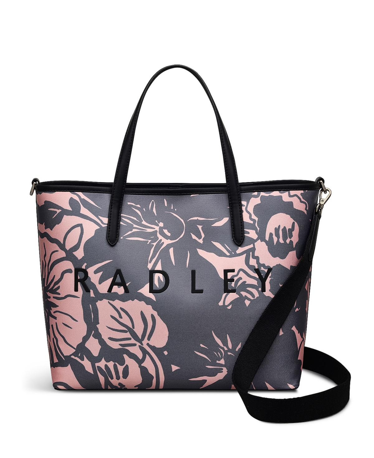 Southwell Gardens Floral Medium Grab Bag - Black