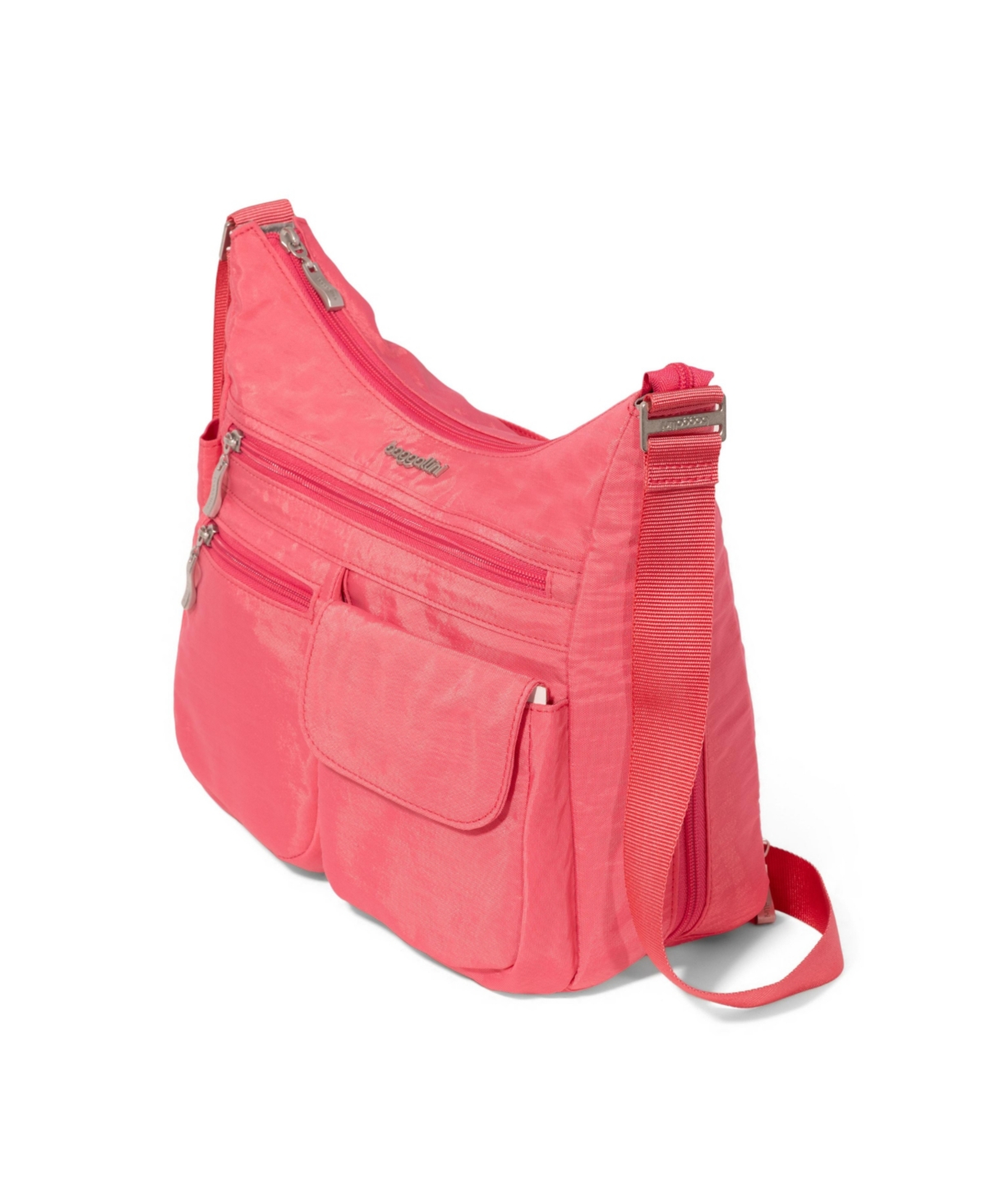 Baggallini Everywhere With Rfid Crossbody Bag In Flamingo