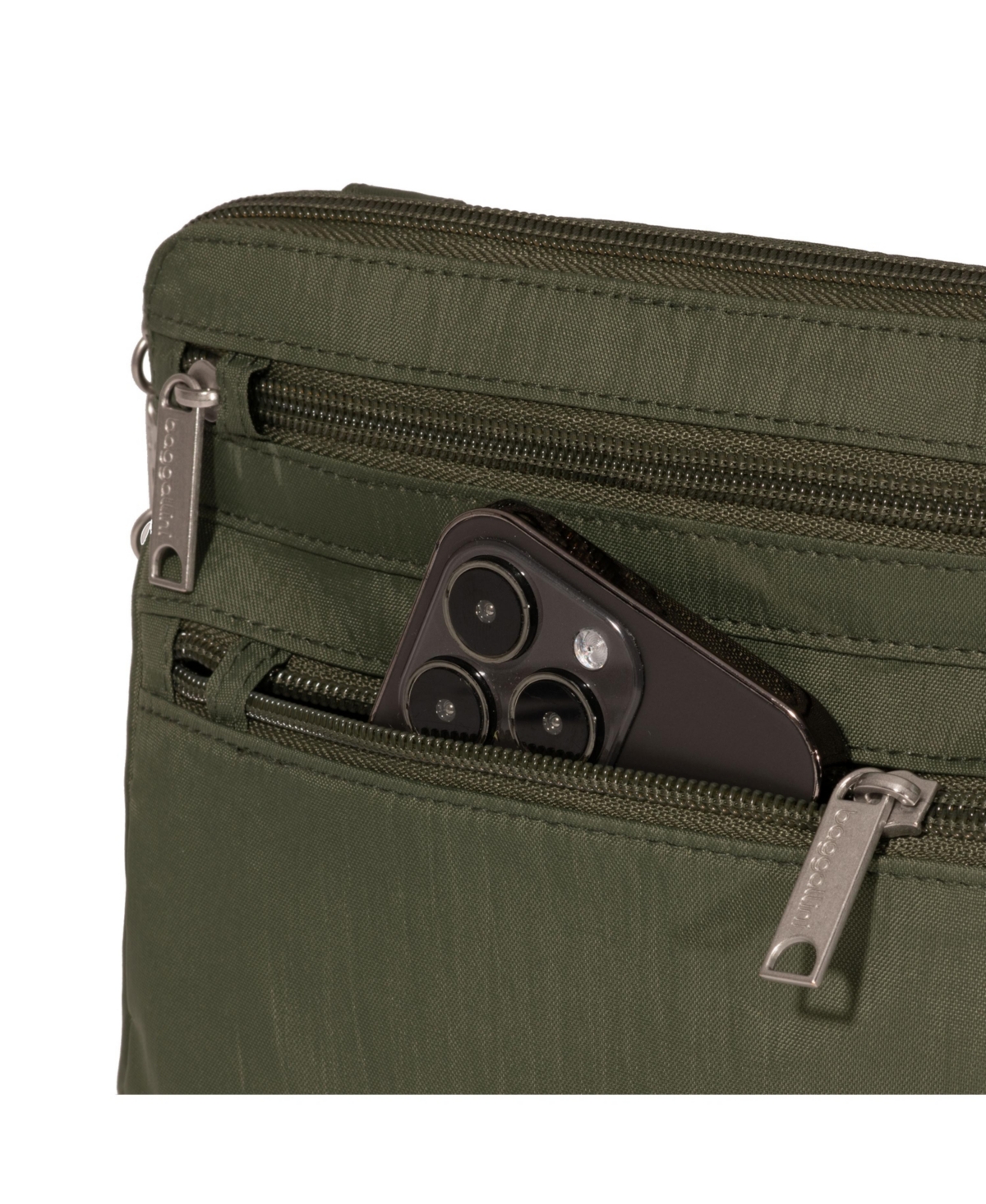 Baggallini Securtex Anti-theft Crossbody Bag In Thyme