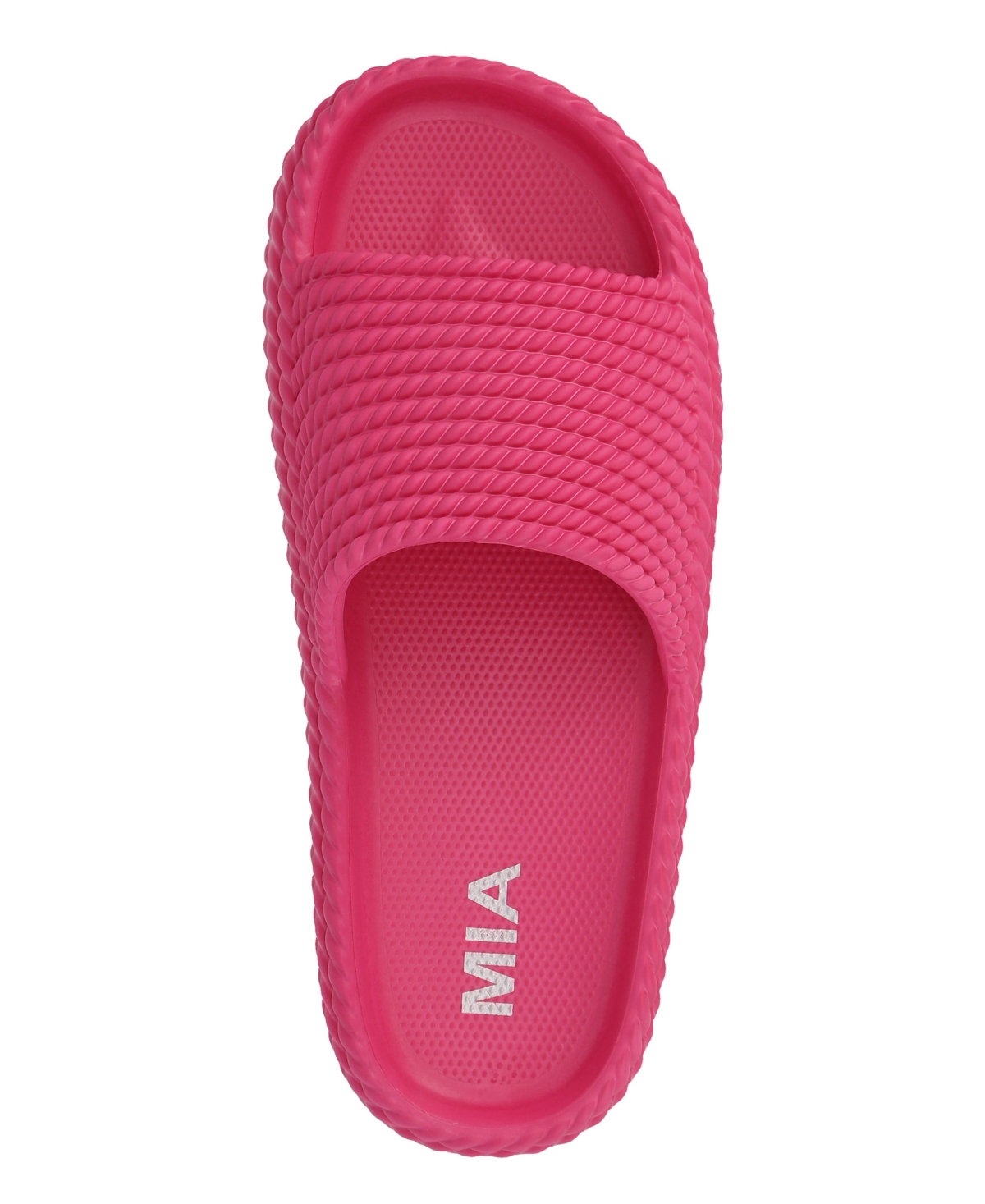 Mia Luvly Slide Sandal In Hot Pink
