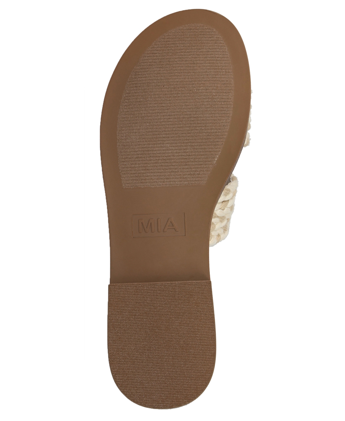 Mia Poet Slide Sandal In Natural,ivory