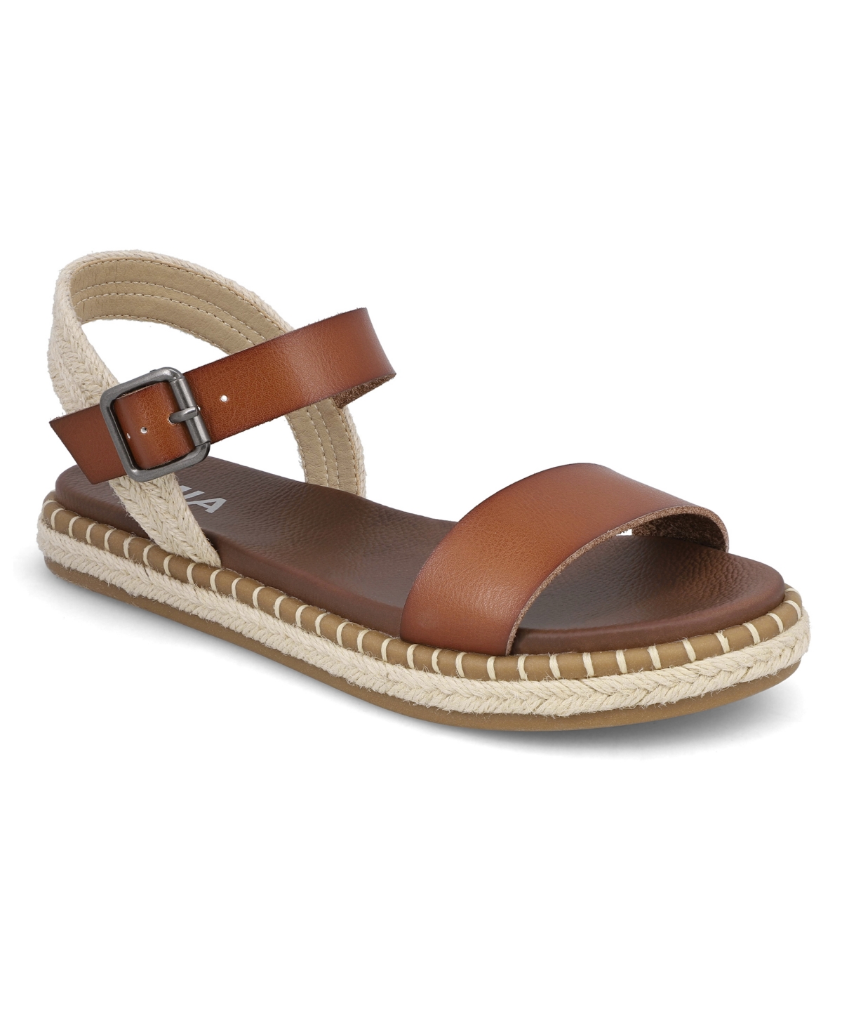 Mia Stephany Ankle Strap Sandal In Cognac