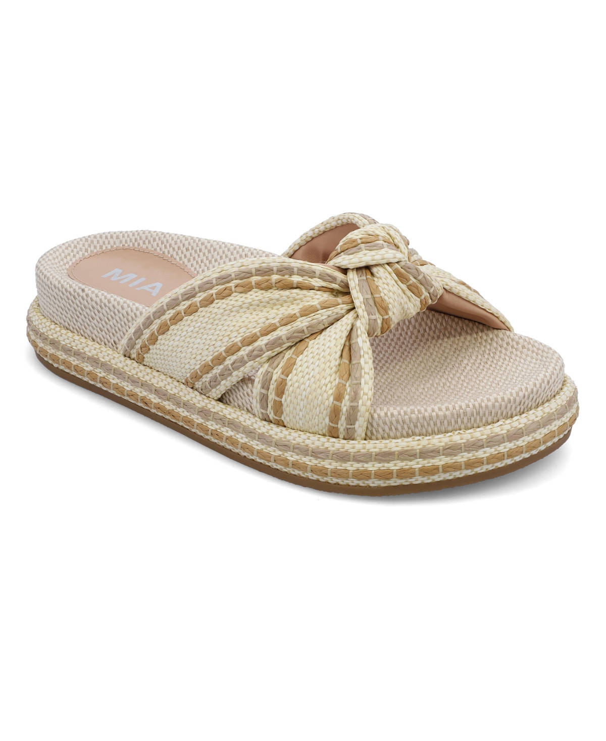 Women's Giade Raffia Slip-On Sandals - Natural