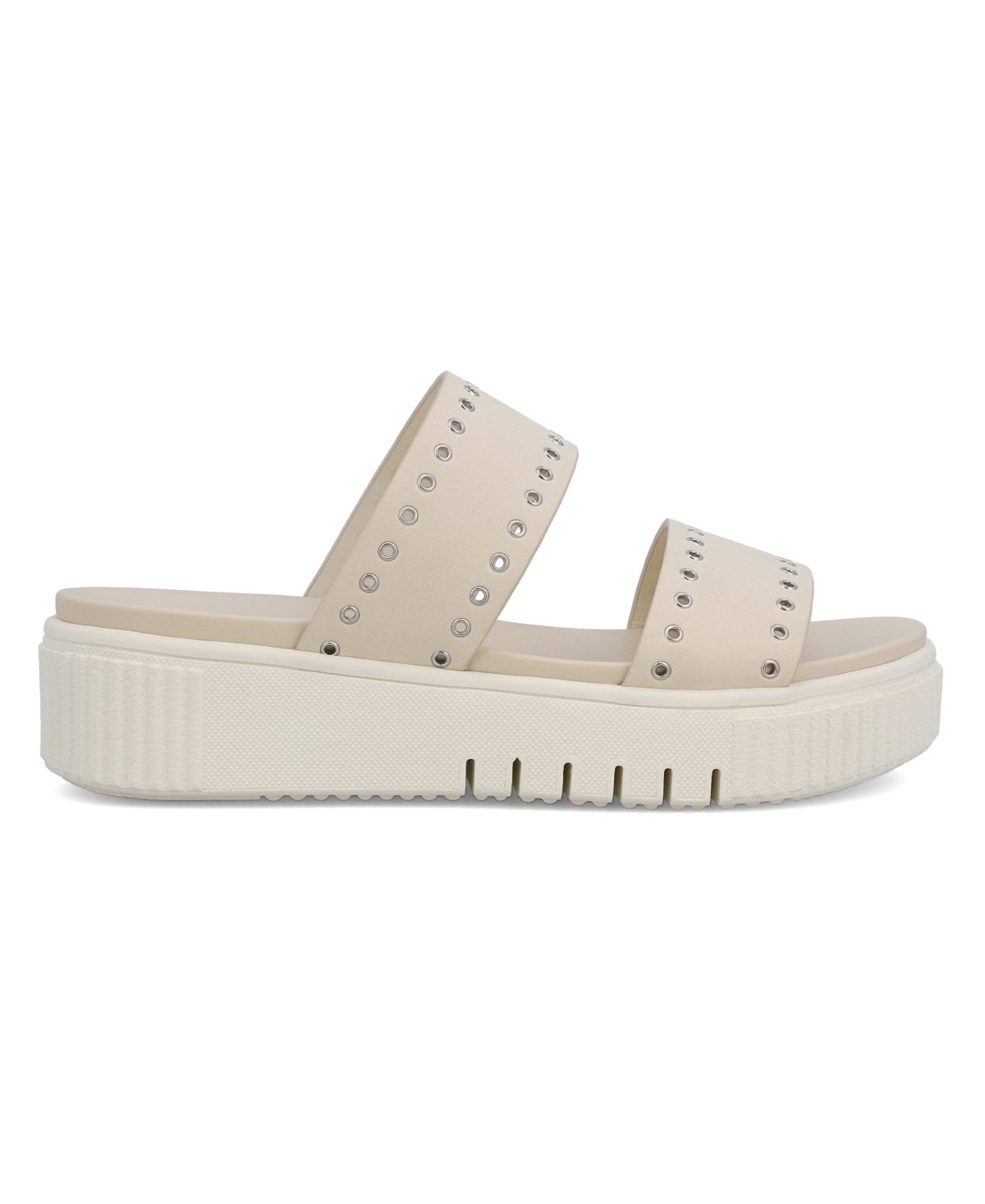 Mia Lexi Platform Slide Sandal In Seashell