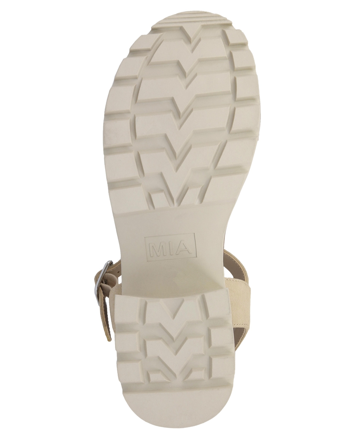 Mia Savy Ankle Strap Platform Sandal In Sand