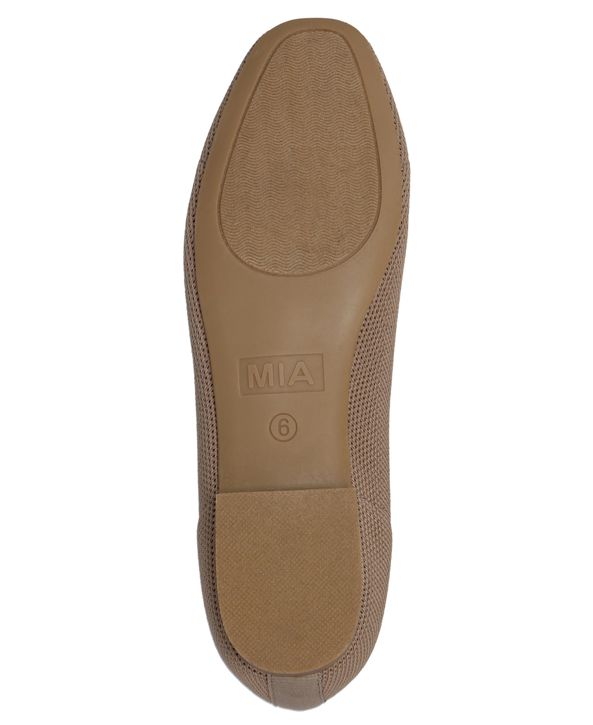 Mia Women's Rasia Ballet Knit Round Toe Flats In Sand