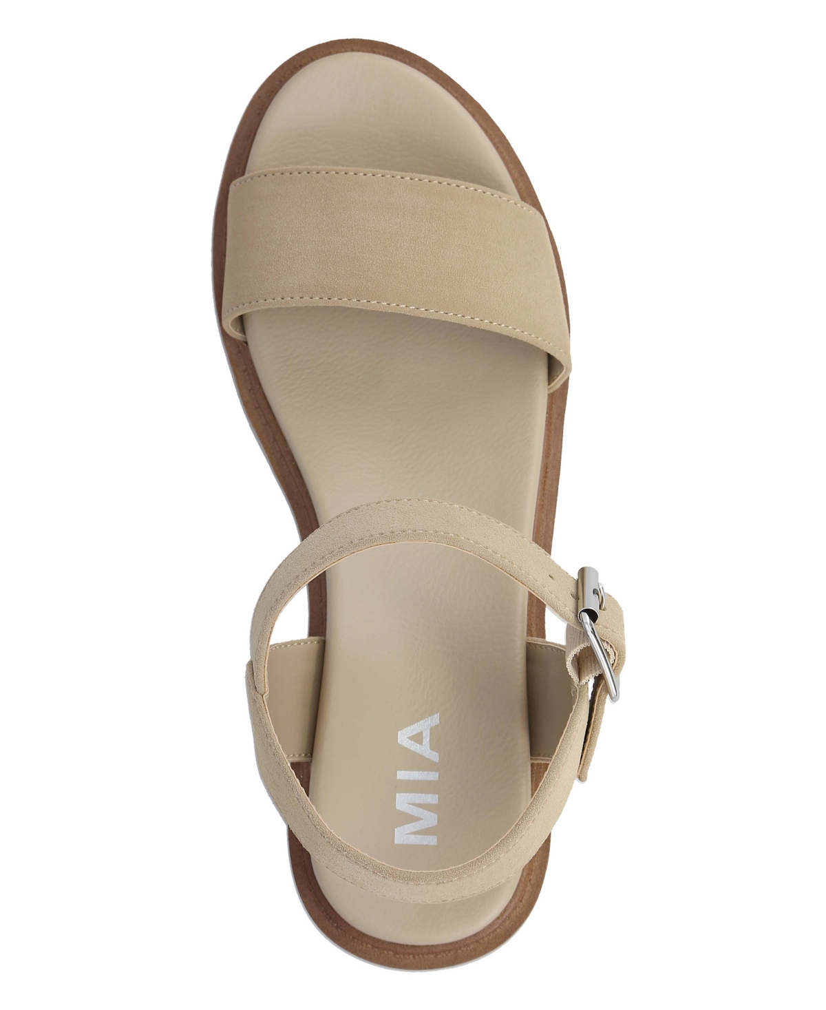 Mia Savy Ankle Strap Platform Sandal In Sand