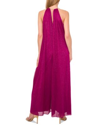 Женский комбинезон с широкими штанинами и ожерельем на бретелях от MSK