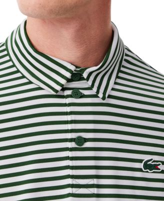 Men's Short Sleeve Striped Performance Polo Shirt