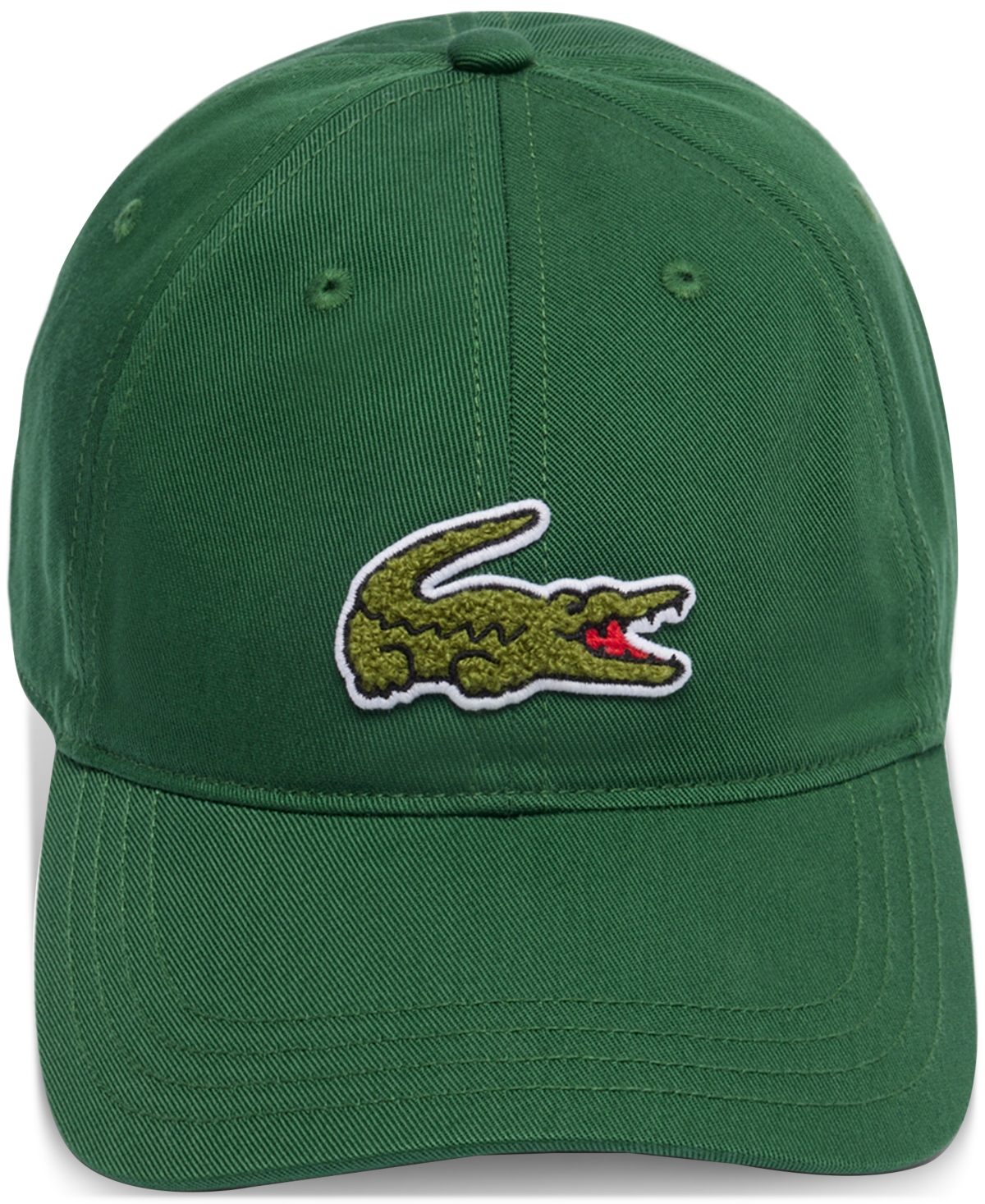 Shop Lacoste Men's Croc Logo Cap In 132 - Green