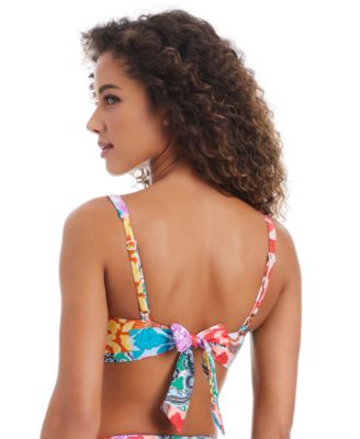 Женский пляжный топ-бикини Boheme с уплотнительным кольцом и плавки-бикини с высокими штанинами Bar III, эксклюзивно в Macy's