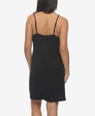 Women's Elysees Sleeveless Satin V-Neck Chemise