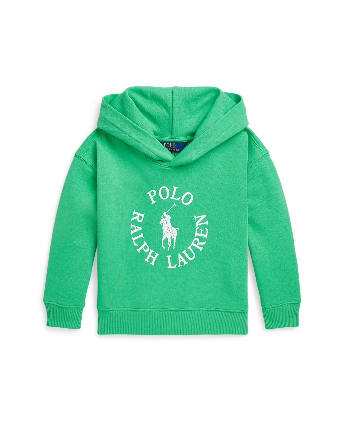 Polo Ralph Lauren Big Pony Logo French Terry Hoodie In Plato Green