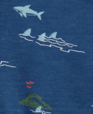 Toddler Boys Shark Tank Top & Printed Shorts, 2 Piece Set