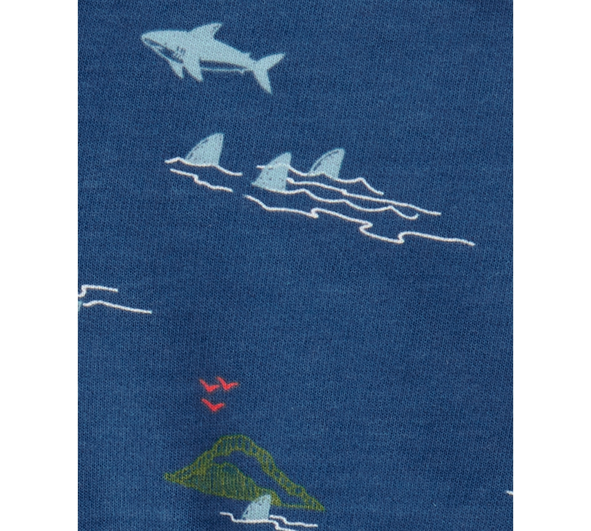 Carter's Toddler Boys Shark Tank Top & Printed Shorts, 2 Piece Set In Gray,blue