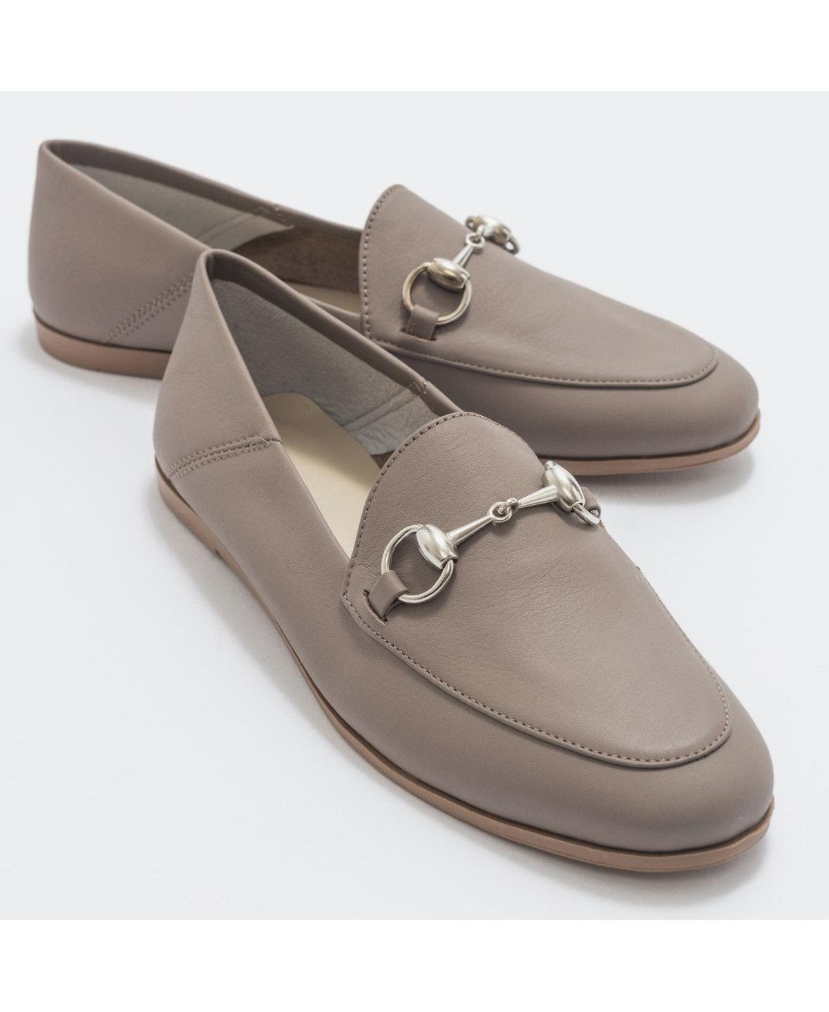Penny Leather Horsebit Loafers - Orange leather