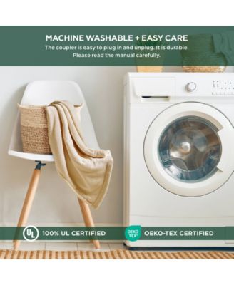 Electric Reversible Plush to Berber Blanket, Queen