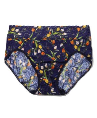 Women's Printed Signature Lace French Brief Panty