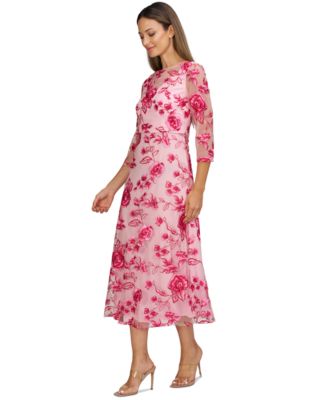 Women's Nadine Embroidered 3/4-Sleeve Party Dress