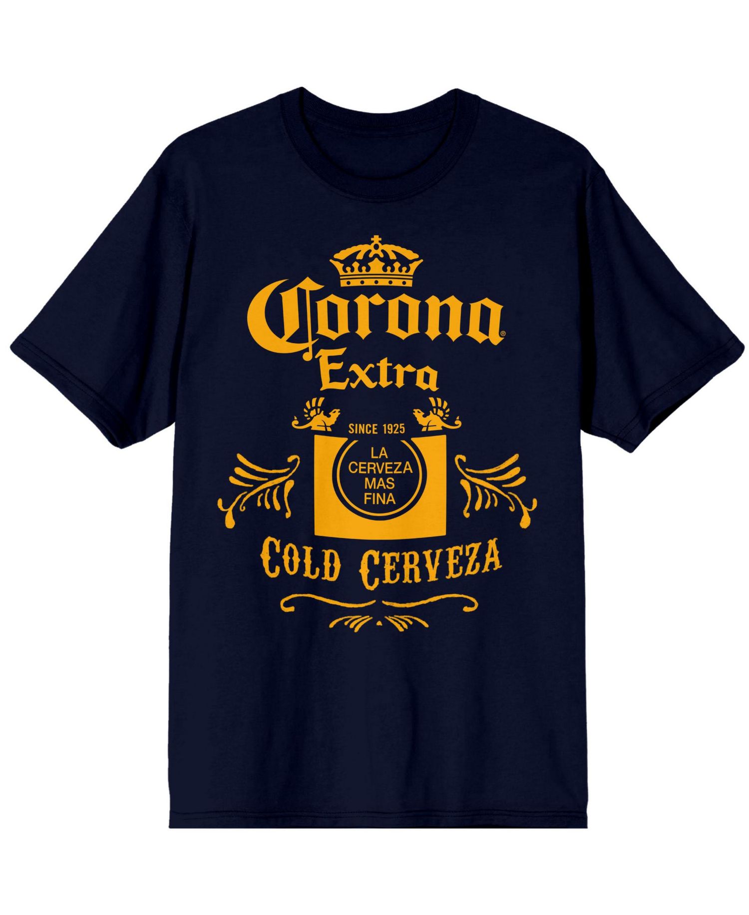 Cold Cerveza Label Men's Navy T-Shirt-3XL