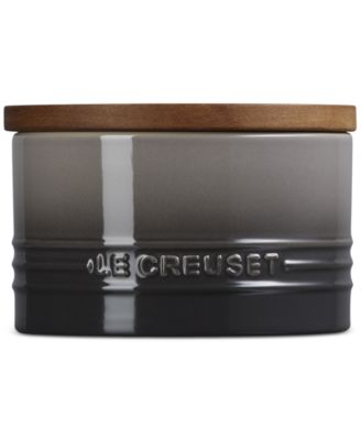 Le Creuset - Stoneware Signature Canister with Wood Lid, 16-Oz.